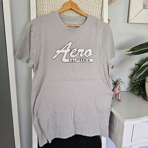 Grey Aeropostale California Logo T-Shirt – Men’s Size Medium Casual Graphic Tee